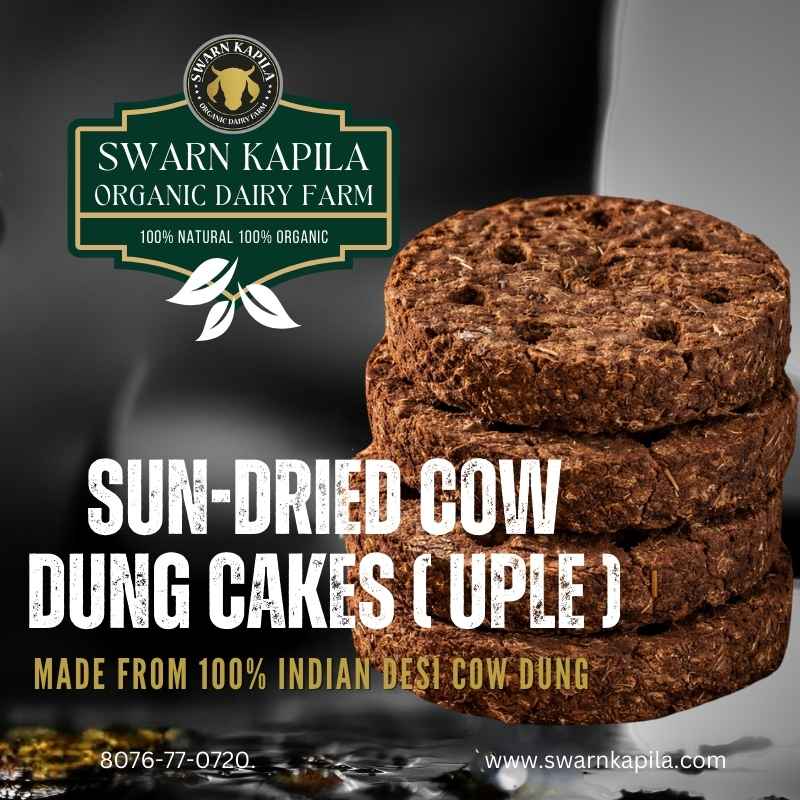 Cow dung cakes | hawan pooja desi cow dung | Sun-Dried A2 Gir Cow Uple for Puja
