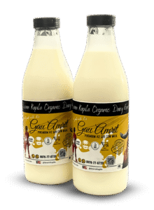 Fresh A2 Milk in Glass Bottle