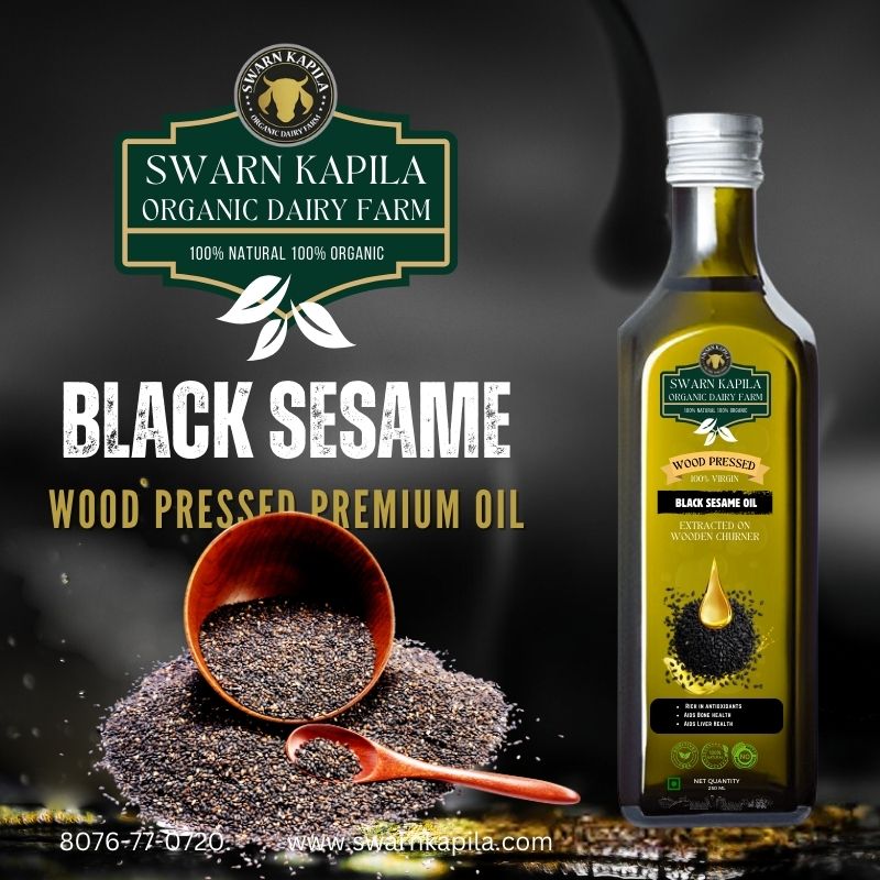 Premium Wood Pressed Black Sesame Oil