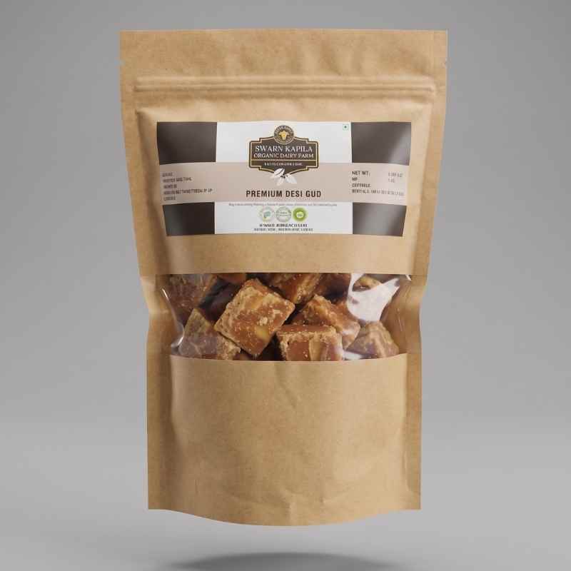 Premium Desi Gud | 100% Natural & Chemical-Free Jaggery Pure dark brown Desi Gud blocks, chemical-free and sulphur-free traditional Indian jaggery