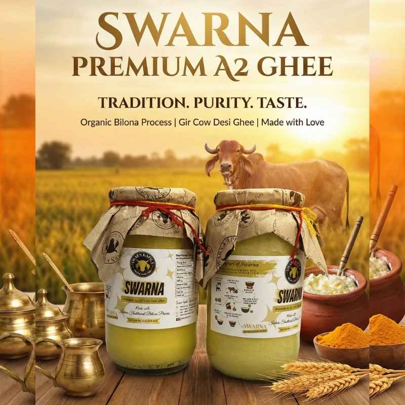 Best ghee for babies India, A2 Gir Cow Ghee for toddlers, DHA in A2 Ghee, Memory booster food for kids, Swarn Kapila Bilona Ghee, Immunity booster for children