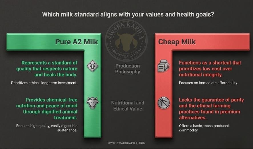 Pure Milk Vs Cheep Milk | A2 Milk standards